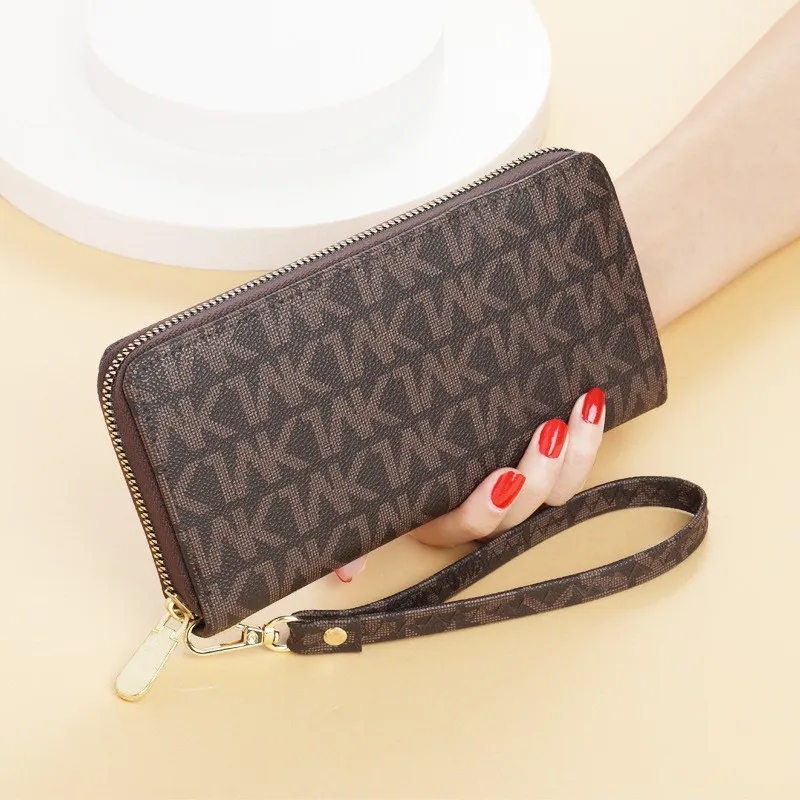 luxury brand women wallets double zippers coin bag mobile phone bag fashion clutch wallet female money bag carteras para mujer free global shipping