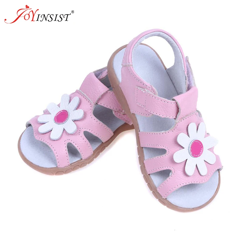 Новинка 2019 летние детские кожаные сандалии общего назначения с подсолнухами для