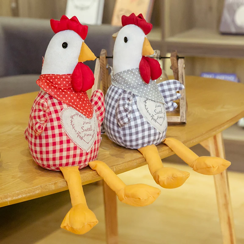 

1pc 35cm creative big cock plush doll animal toy plush toy birthday gift cute cock doll cock chicken plush