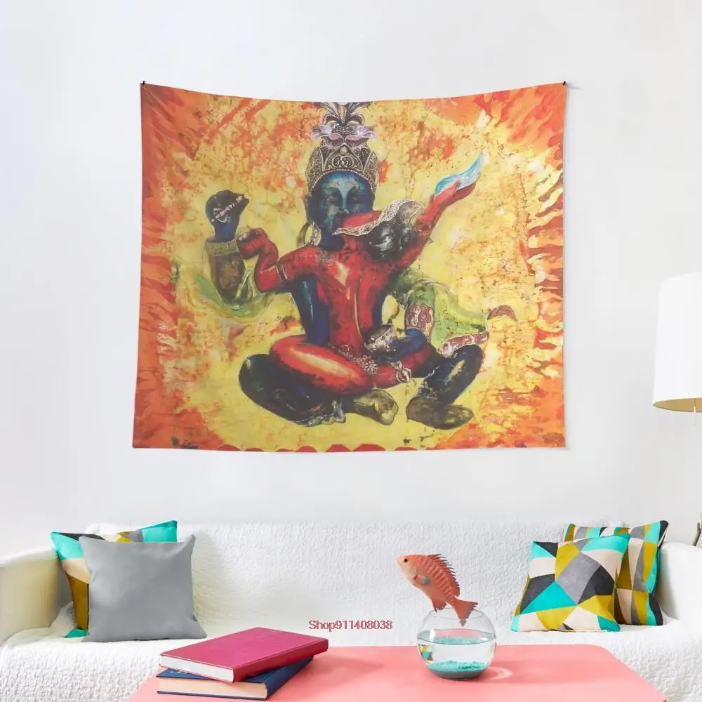 

Chakrasamvara and Vajravahi tapestry Witchcraft for home bedroom Dorm Hippie wall covering Decor Bedspread Wall Hang 2021