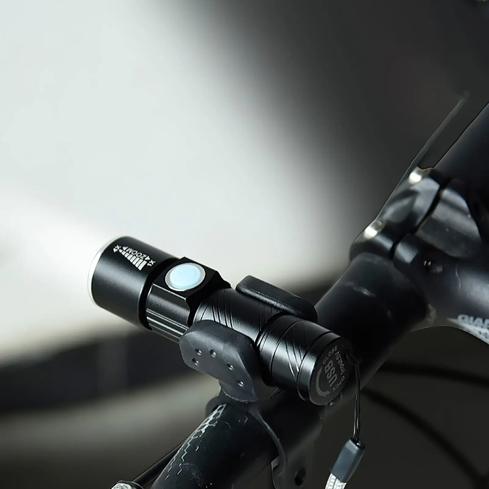 

Фонарь велосипедный с зарядкой от USB, Головной фонарь из алюминиевого сплава, уличная Водонепроницаемая велосипедная лампа