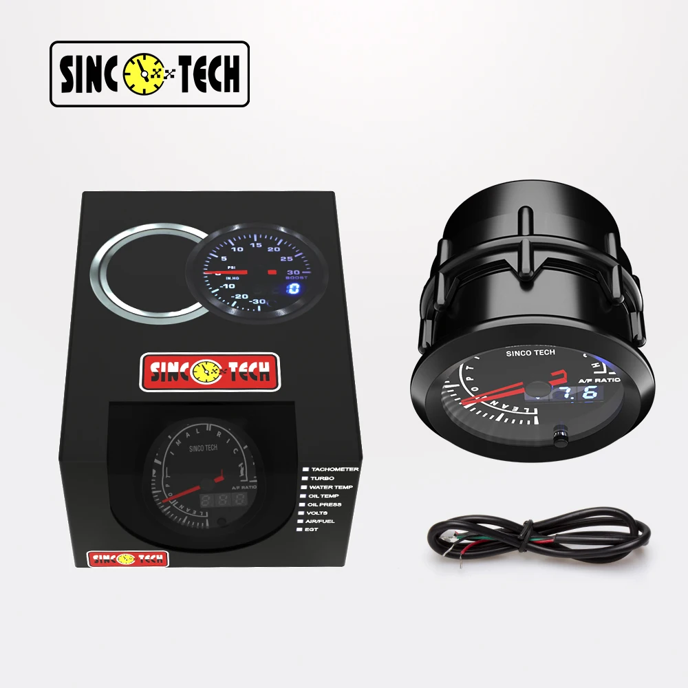 52 мм 12 В автомобиль Грузовик 7 цветов светодиодный цифровой соотношение воздуха и