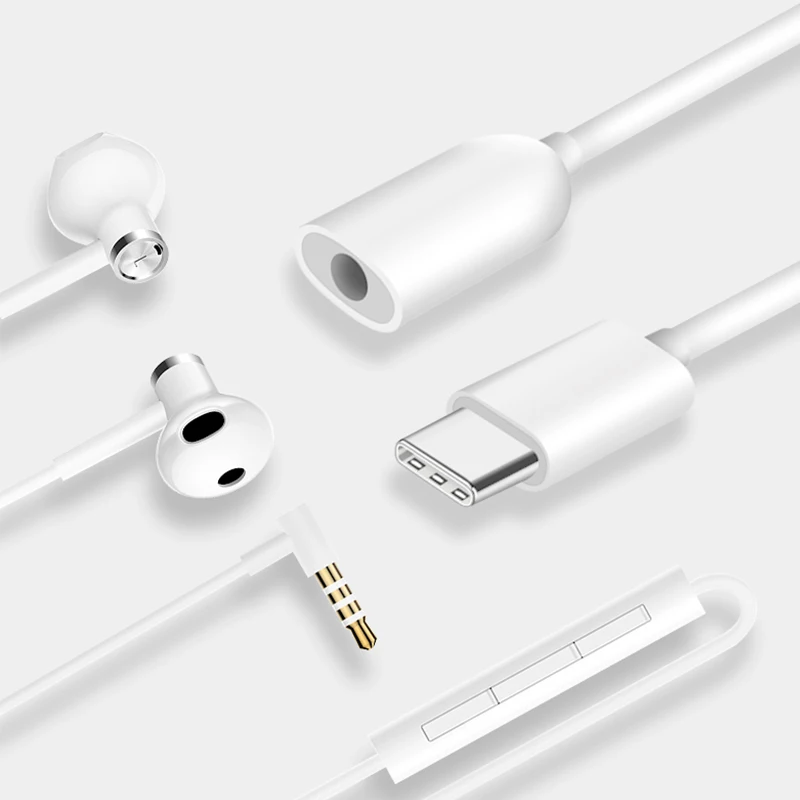 Оригинальный адаптер для наушников Xiaomi Mi 10 9 Pro USB 3 1 Type C до 5 мм Женский кабель