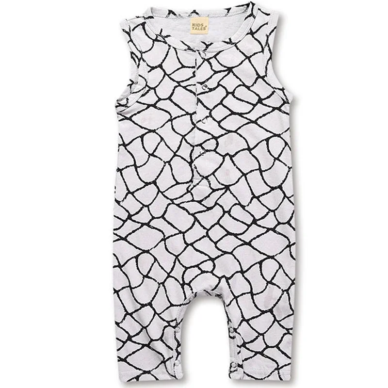 Summer New Toddler Boys Clothes Sleeveless Long Romper Pattern Print Jumpsuit Playsuit Sunsuit Baby Newborn Casual Kids |