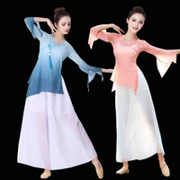 new style classical dance body rhyme gauze elegant exercise clothing top ballet dance performance outfit
