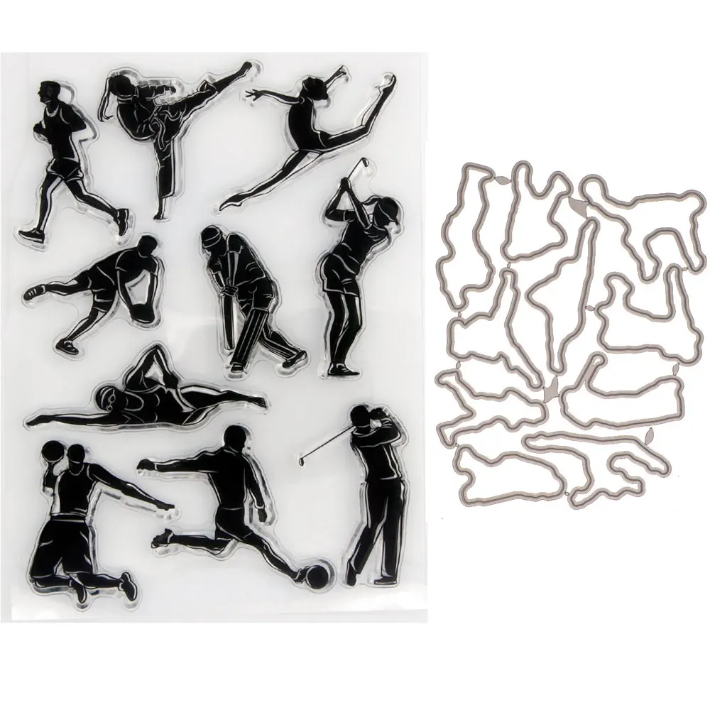 

Silicone RUBBER Clear Stamps CUTTING DIES For Scrapbooking figure LETTERS DIY PAPER Album Cards MAKING EMBOSSING FOLDER MOLD