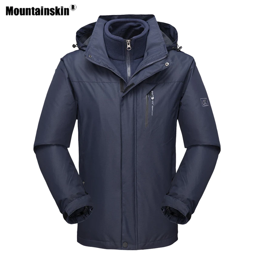 Горные мужские и женские 2 шт. зимние походные толстые куртки для спорта на