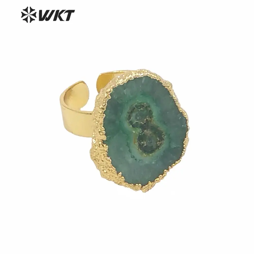 Оптовая продажа кольца из камня сталактитовое кварцевое кольцо женские для