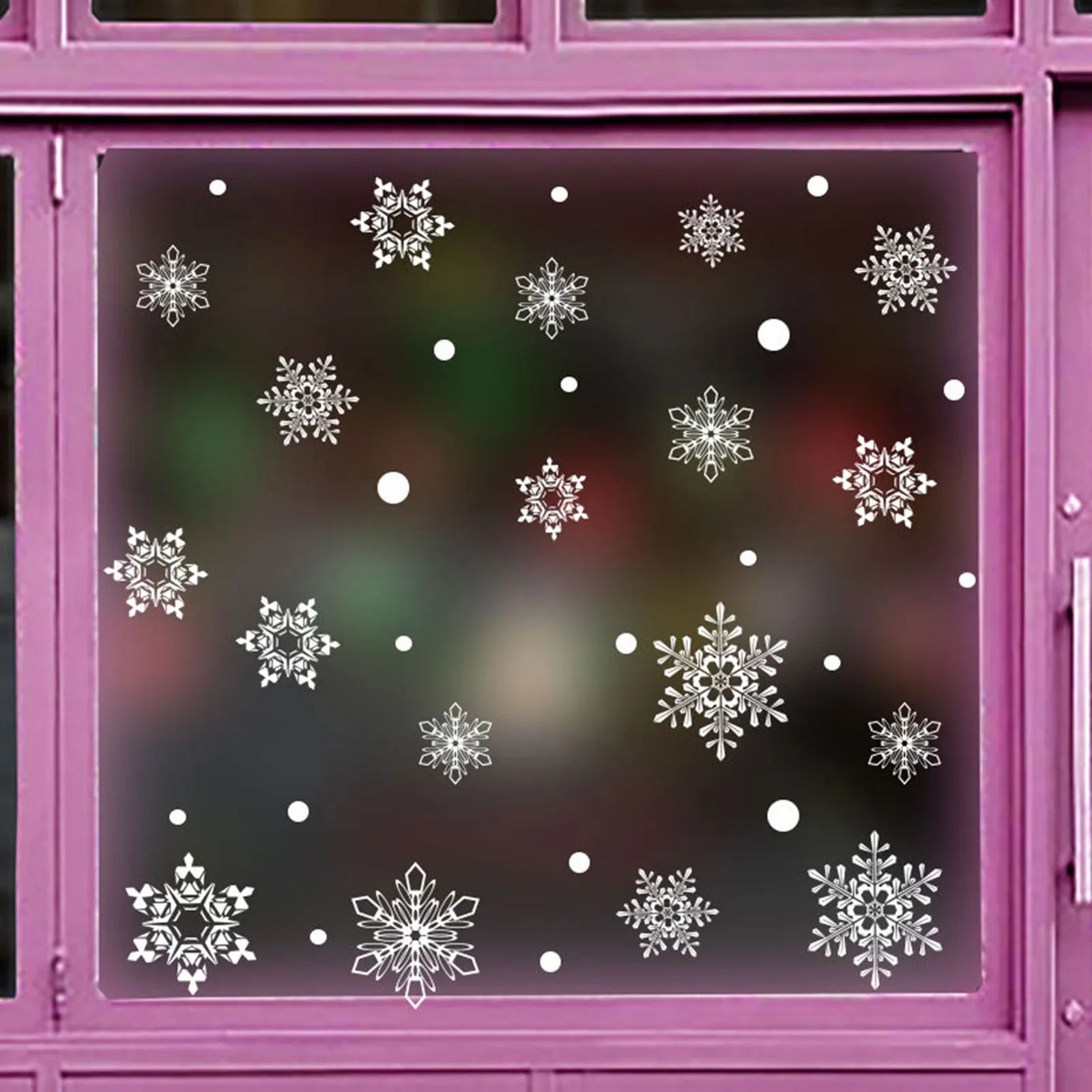 Christmas Snowflake Window Sticker Wall Stickers Room Decals Decorations for Home New Year 2022 | Дом и сад