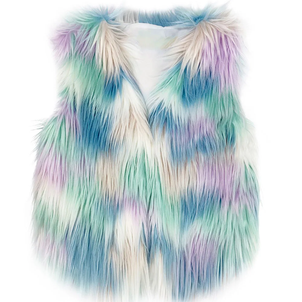 Женский жилет большого размера шуба из искусственного меха - Цена: 2886.46