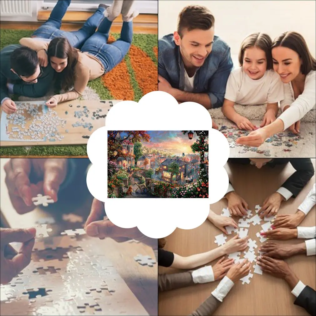 1000 Pieces Puzzles For Adults Paper Jigsaw Educational Intellectual Relieve Stress DIY Large Puzzle Game Toys Gift | Игрушки и хобби