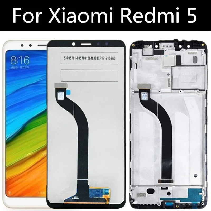 ЖК дисплей 5 7 дюйма для Xiaomi Redmi сенсорный экран в сборе Сменные аксессуары Redmi5 MDG1