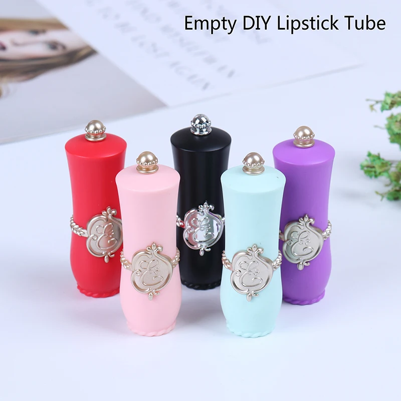 

1pcs Empty Lipstick Tube Palace Style DIY Lip Balm Stick Refillable Bottle Container Makeup Tools Accessories Women Beauty