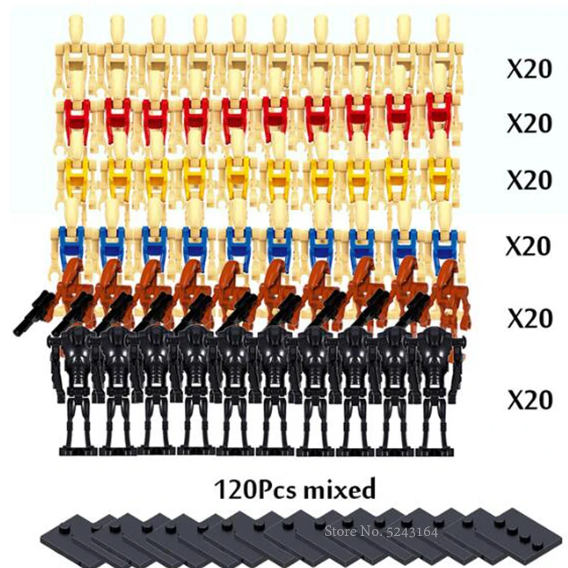 

100pcs/lot Star Plan Super Battle Droid Trooper Figures Wars Building Block Model Building Set Kits Bricks Diy Toys For Children