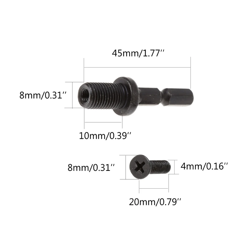 

1/4" 6mm Hex Shank Keyless Drill Bit Chuck Adapter Converter Quick Change Tool