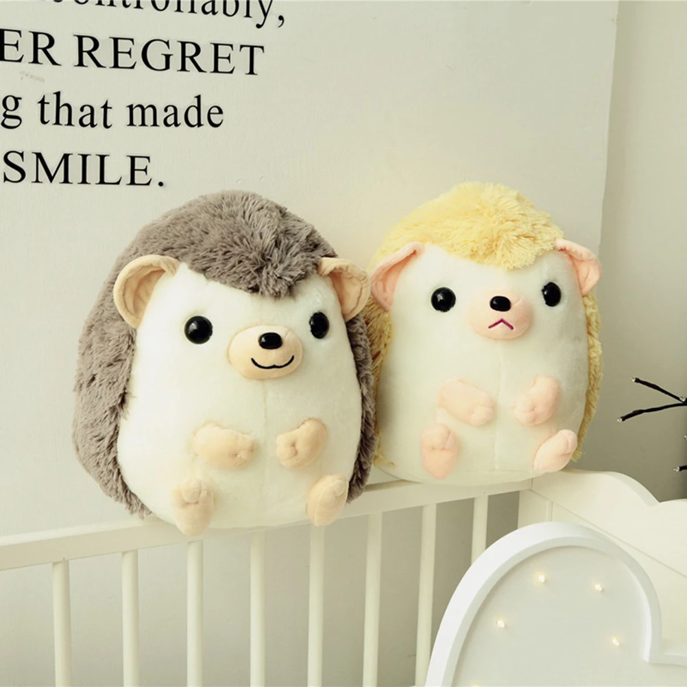 35 см милые плюшевые домашние тапочки с кошечкой из мультфильма игрушечные ежики