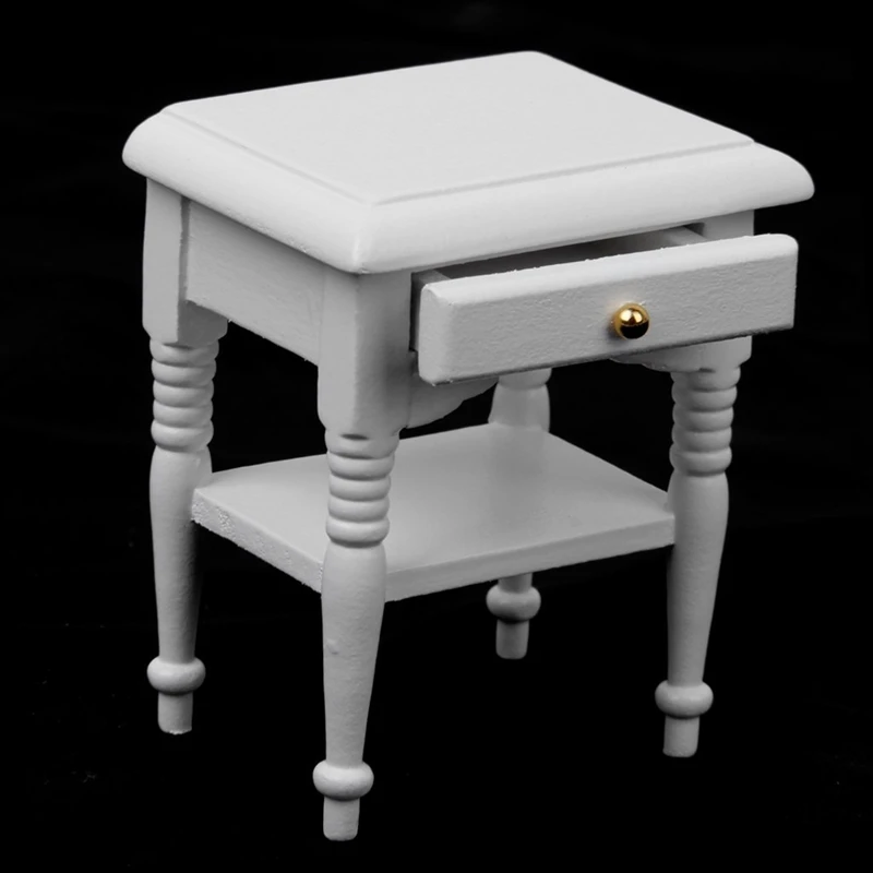 

2 Pcs games Accessories:1 Pcs 1/12 Doll Bed Cabinet Models Furniture & 1 Pcs 1/12 Dollhouse 6 Panel Interior Wooden Door