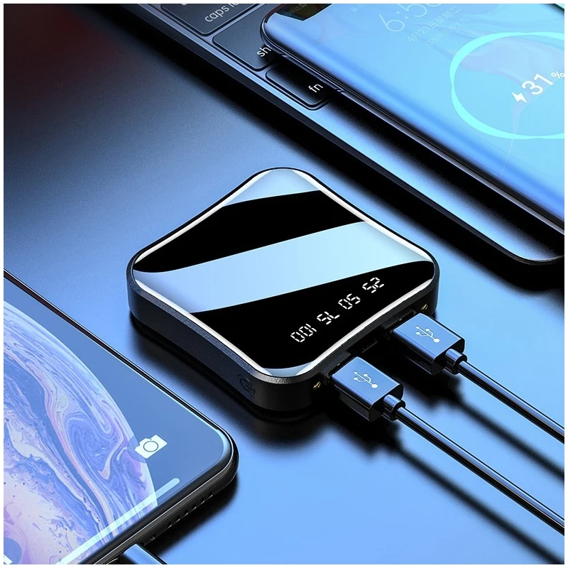 20000mAh мини-панель солнечных батарей Портативный Мощность банк полный Экран