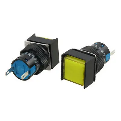 2 шт. DC 12V желтая квадратная крышка Световой индикатор аварийный сигнал