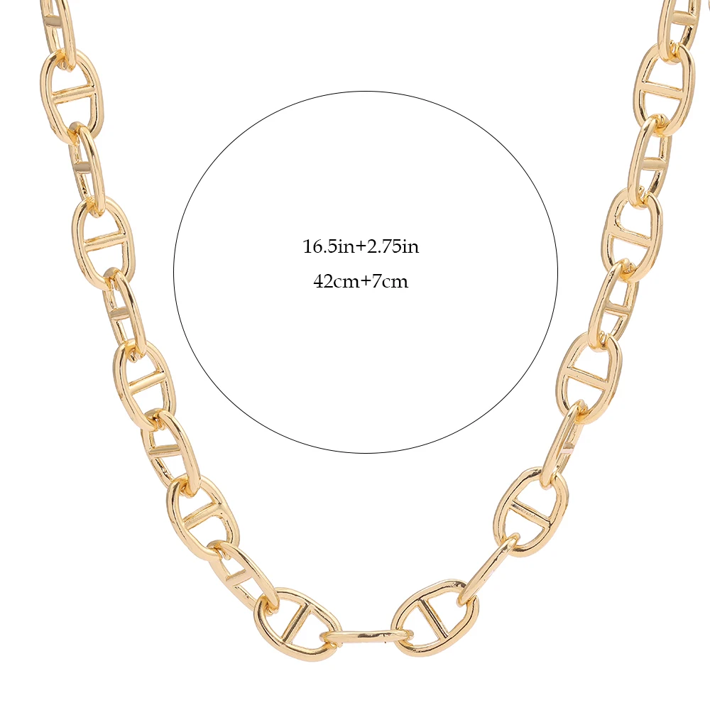

2020 New Design Simple Gold Color Choker Necklace for Women Fashion Geometry Statement Charm Necklace Collar Party Jewelry Gifts