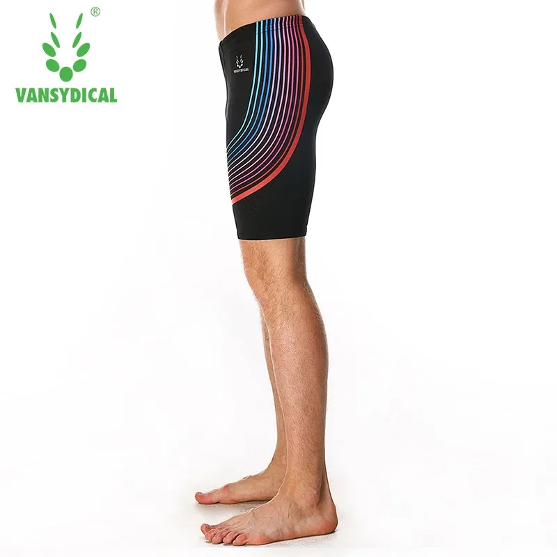 Men Swimwear Tight Swim Trunks Quick Dry Swimming Shorts Mens Swimsuit Boys Beach Shorts Black Swimming Trunks Pants