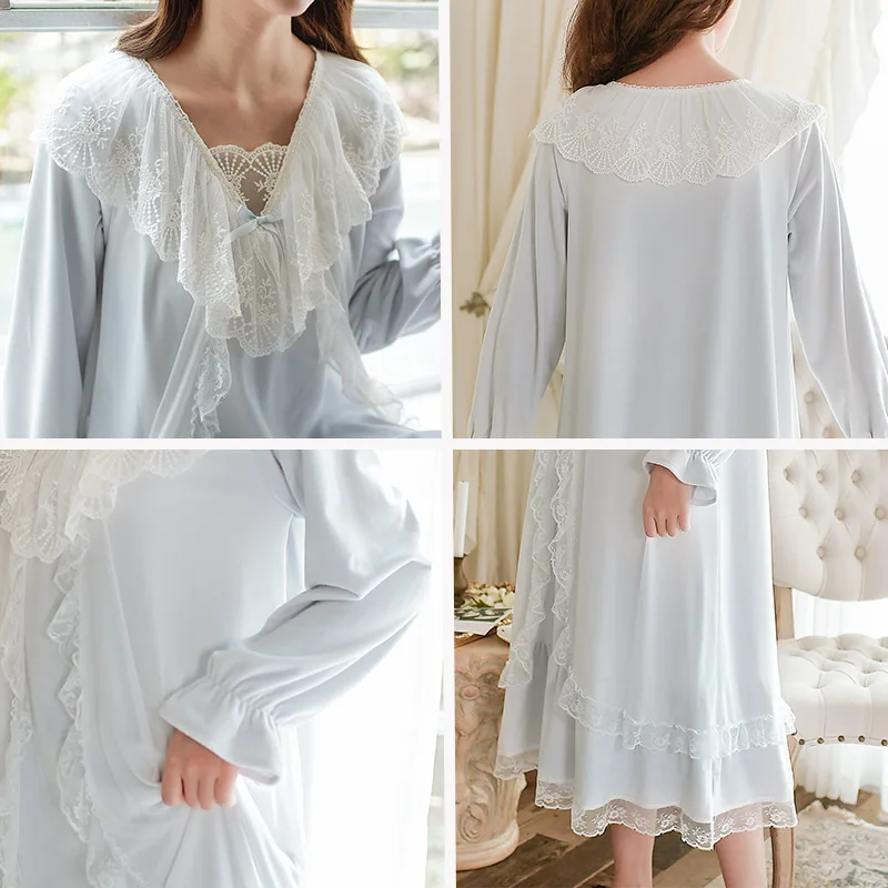 Винтажный бархатный халат кружевное Женское ночное белье пеньюар неглиже