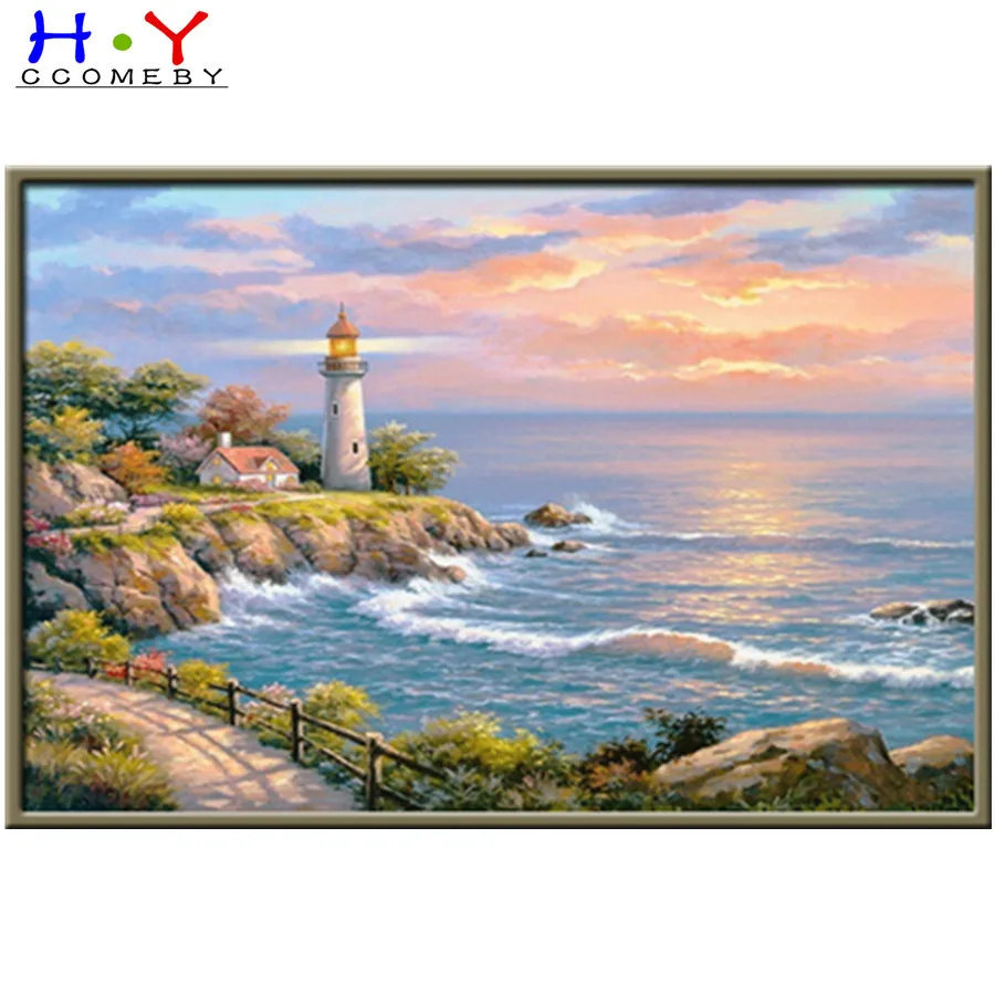 

Full Drill landscape Mosaic Round Diamond Painting Tree Diamond Embroidery Cross Stitch Kit Diamond Art Rhinestones Christmas