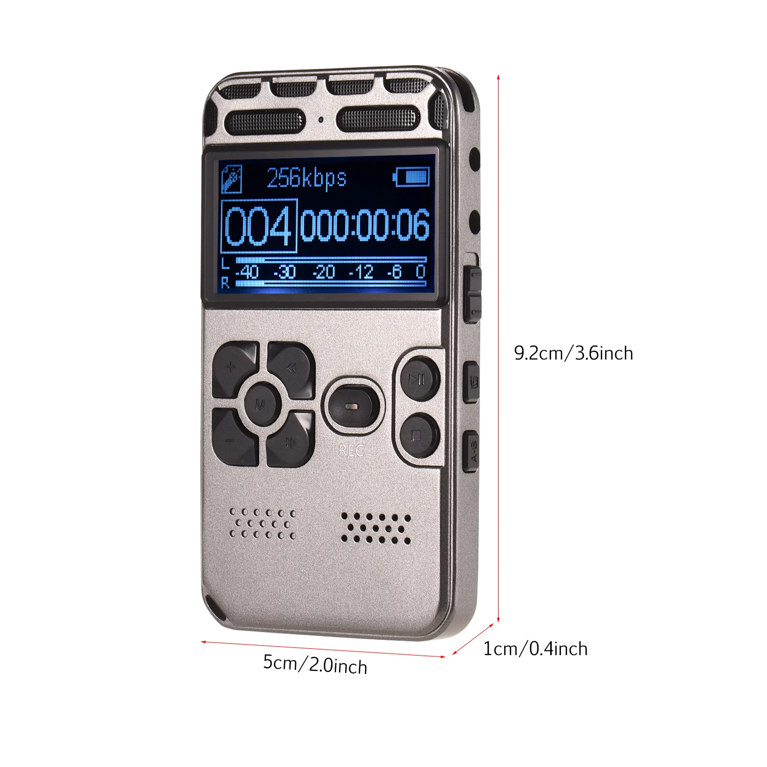 

Professional High Definition Digital Sound Voice Recorder MP3 Player Voice-Activated Recording One-Button Record 8G Capacity