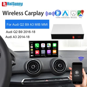Беспроводная поддержка Carplay HaiSunny, умная мультимедийная навигация, реверсивное Android автозеркальное отображение автомобиля для Audi A3 8V 8P Q2 B9