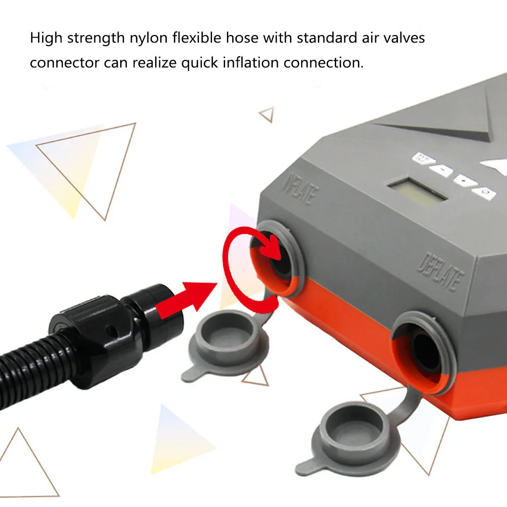 

20PSI Air Pump Paddle Board Vehicle Electric Chargings Pump 12.0V High Pressure Pump Boat Inflation And Deflation Dual Purpose