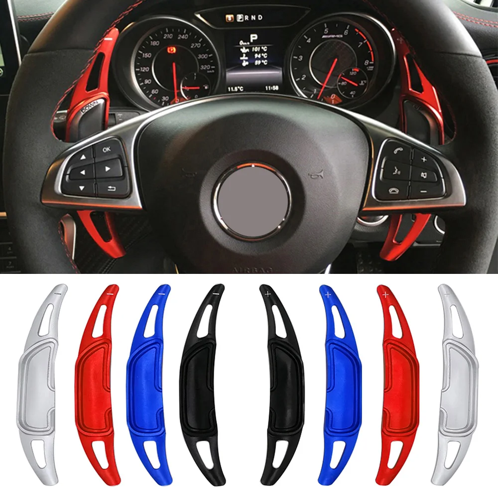 

Steering Wheel Shift Paddles For Mercedes-Benz GLC GLA AMG MB A35 A45 GLS63 CLA45 GLE63 C43 2016+ Shifter Extension Car Styling