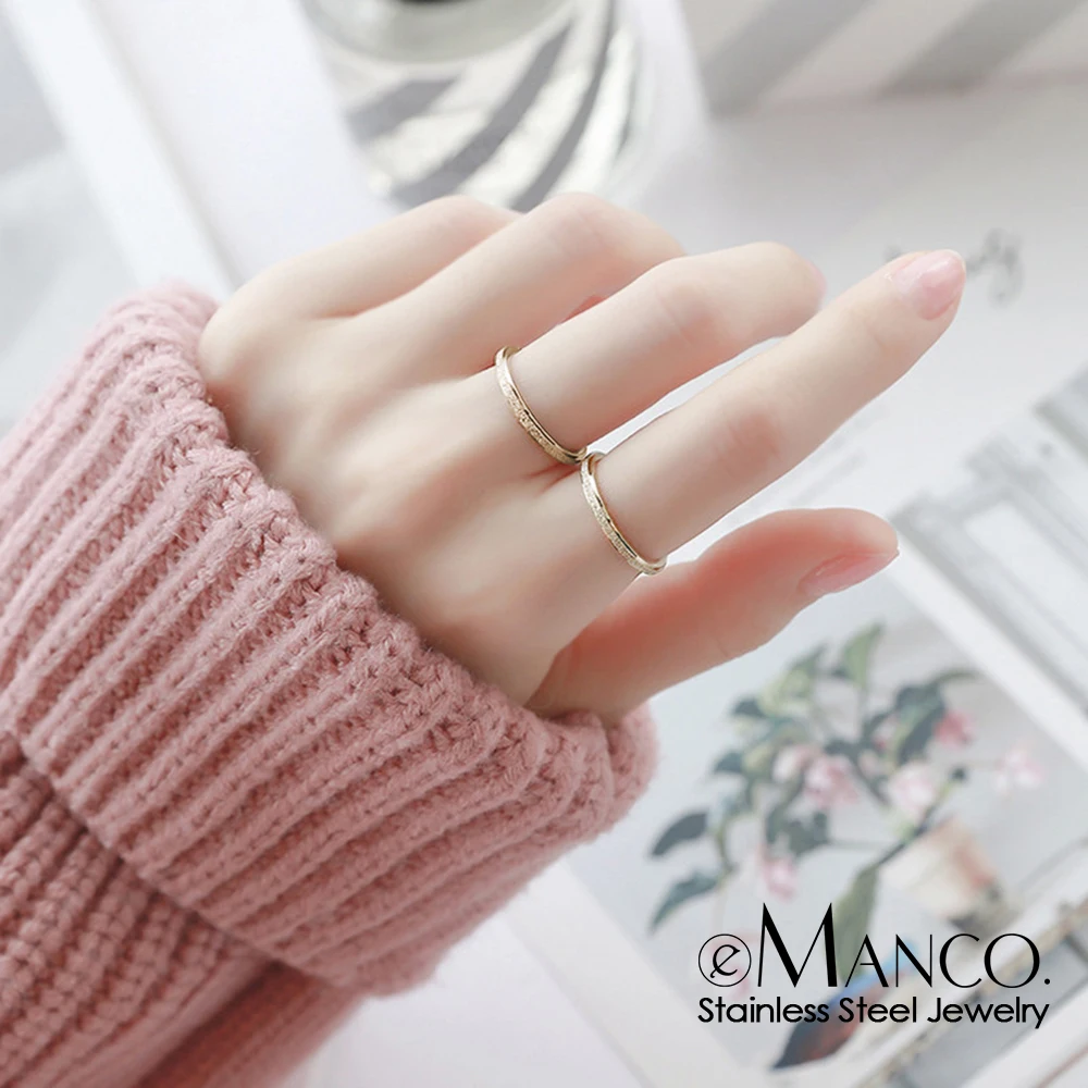 Женское кольцо из нержавеющей стали шириной 2/3/5 мм | Украшения и аксессуары