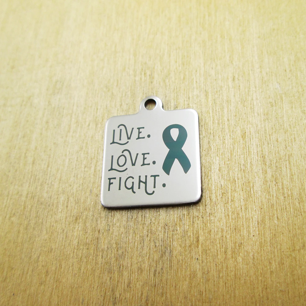 10 шт./партия жена пожарного амулеты из нержавеющей стали лазерной гравировкой DIY