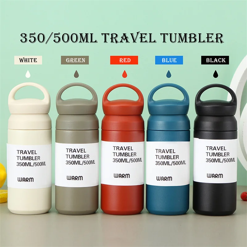 

Portable Coffee Thermos Water Bottle Non-slip Car Vacuum Flask Thermoses Travel Insulated Bottle Stainless Steel Sports Tumblers