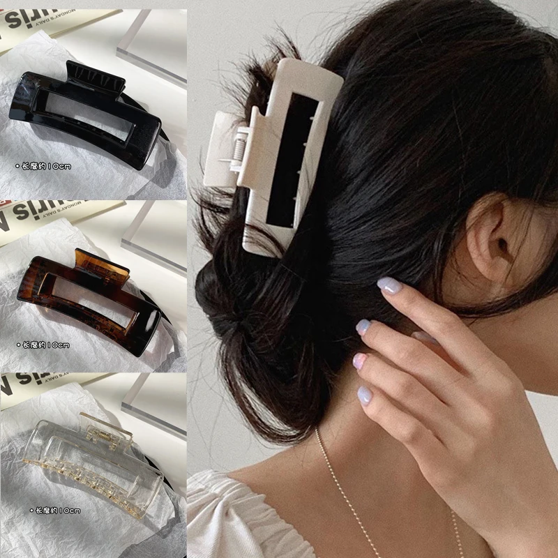 

Korean Style Fashion Women Girls Acrylic Hair Claw Clips Makeup Hair Styling Barrettes for Women Hair Accessories Ornament