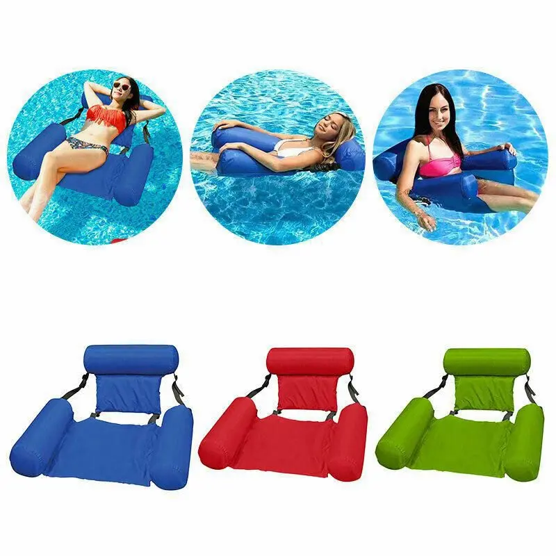 

Inflatable Lazy Water Bed Lounge Chair for Adults Swimming Floating Chair Pool