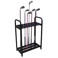 golf club display rack organizer stand 27 slots metal shelf holder supplies