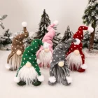 Рождественские украшения для кукол гном, стоячие плюшевые куклы, праздничные украшения, настольные фигурки для дома, окон, подарки на новый год