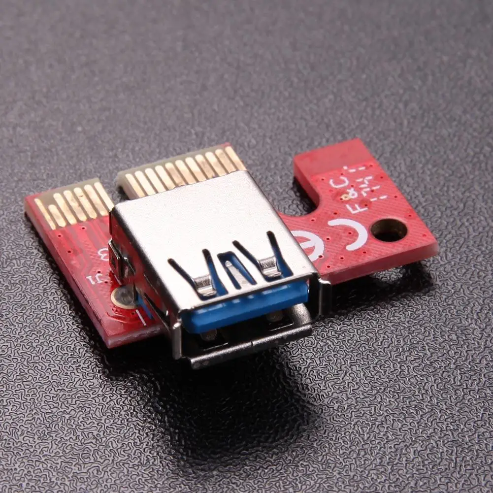 

USB 3.0 PCI-E Express 1x to16x Extender Riser Card Adapter Laptop Docking Station Power Adapter for Bitcoin Miner Mining