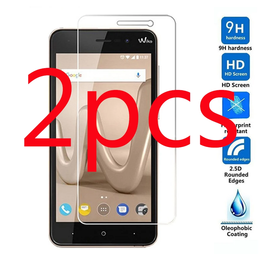 

2 шт., прозрачная пленка, закаленное стекло, защита экрана, закаленное стекло, Защита экрана для wiko lenny 4 saver