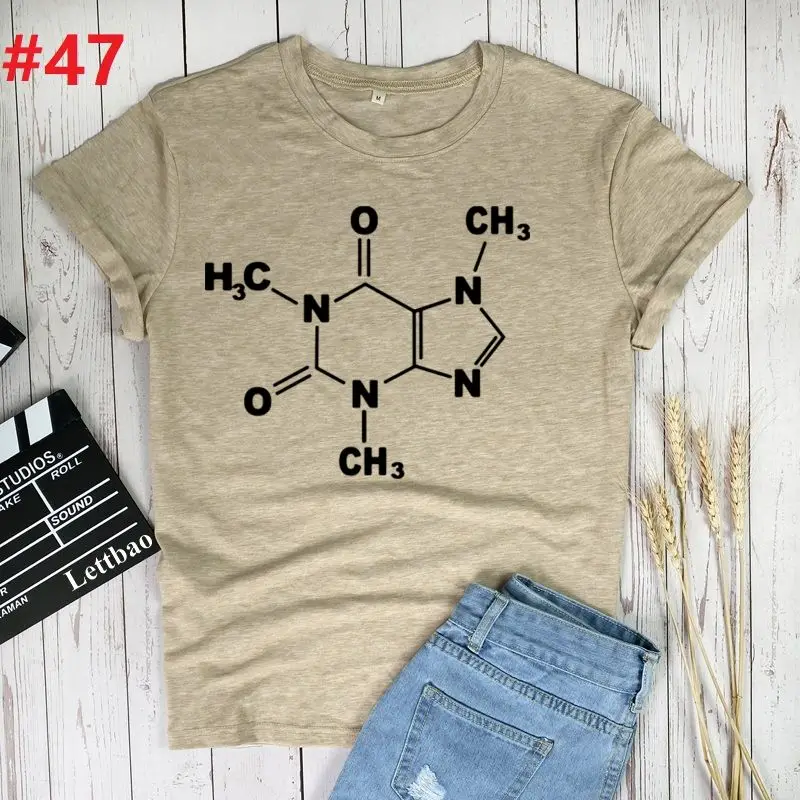 

Science Women Casual Printed Women T-shirt Loose Round Neck Top Streetwear Short Sleeve Female tee Shirt Lady Harajuku Top Tee
