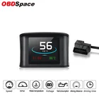 OBDSPACE P10 OBD2 OBD 2 сканер на доске бортовой компьютер ный диагностический инструмент охлаждающая жидкость Температура Напряжение Тахометр спидометр HUD трип компьютер диагностика авто сканер для диагностики авто