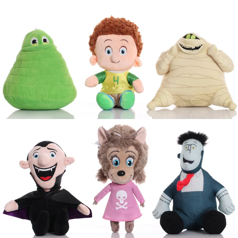 

20-26cm Bat Vampire ELF Hotel Plush Doll Frankenstein Dracula Wayne Murray Dennis Soft Stuffed Pillow Toy