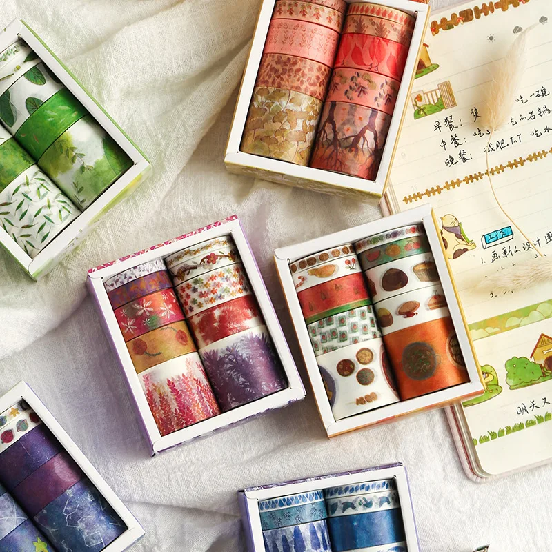 10 шт./лот девичье сердце Серия Цветочный милый бумажный маскирующий набор