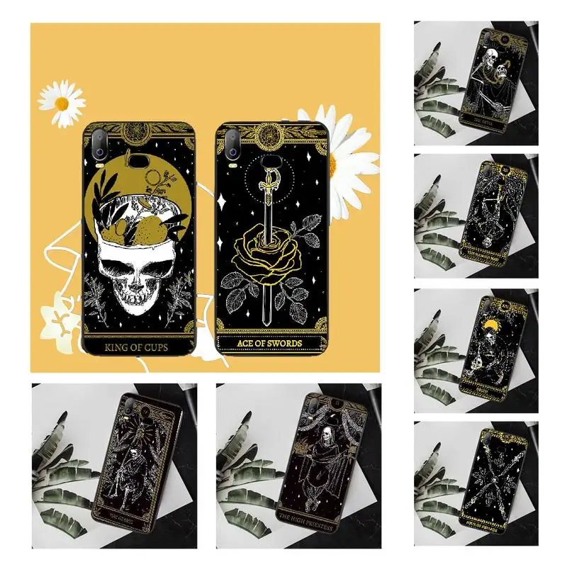 Чехол для телефона PENGHUWAN Death Tarot из ТПУ черный корпус Корпуса Samsung A10 A20 A30 A40 A50 A70 A71 A51