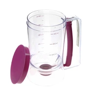 generic chef buddy pan cup cake batter dispenser 4 cup capacity snap on lid