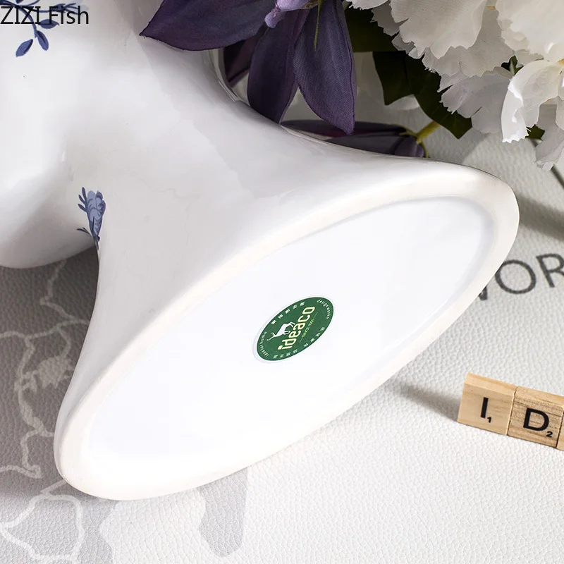 Абстрактная керамическая ваза для лица в китайском стиле декоративные украшения