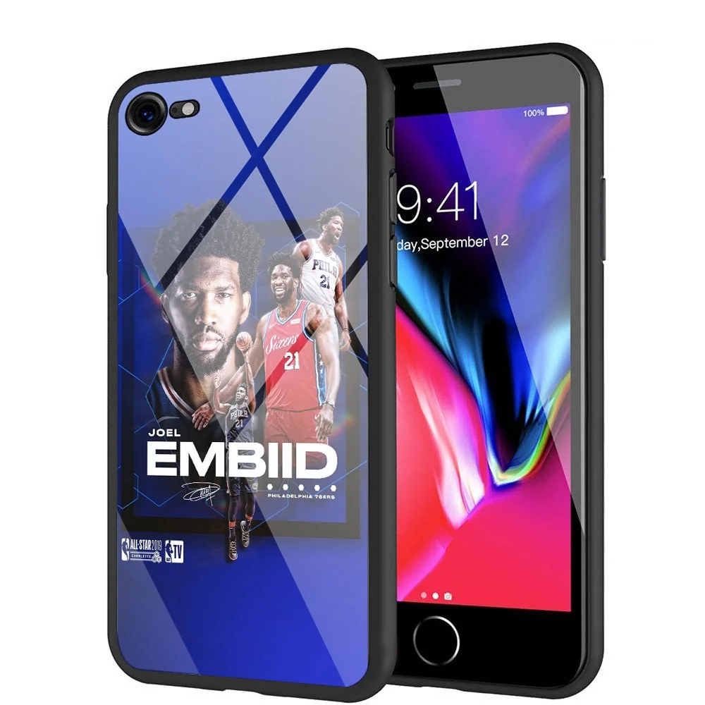 Модные звезды баскетбола из окрашенного закаленного стекла чехол-накладка на