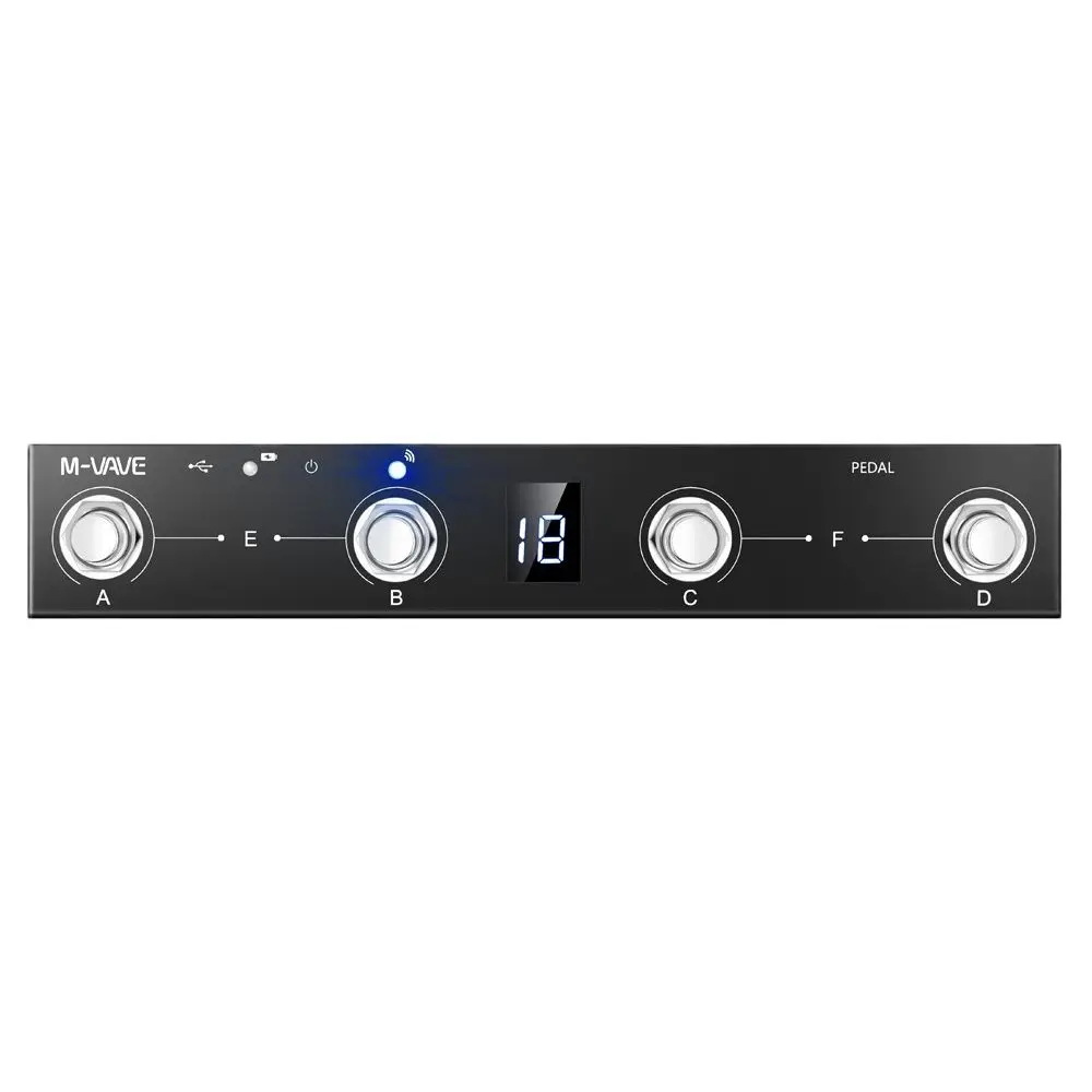 Беспроводной Bluetooth BT MIDI-контроль ler 4 кнопки ножной переключатель с поддержкой USB