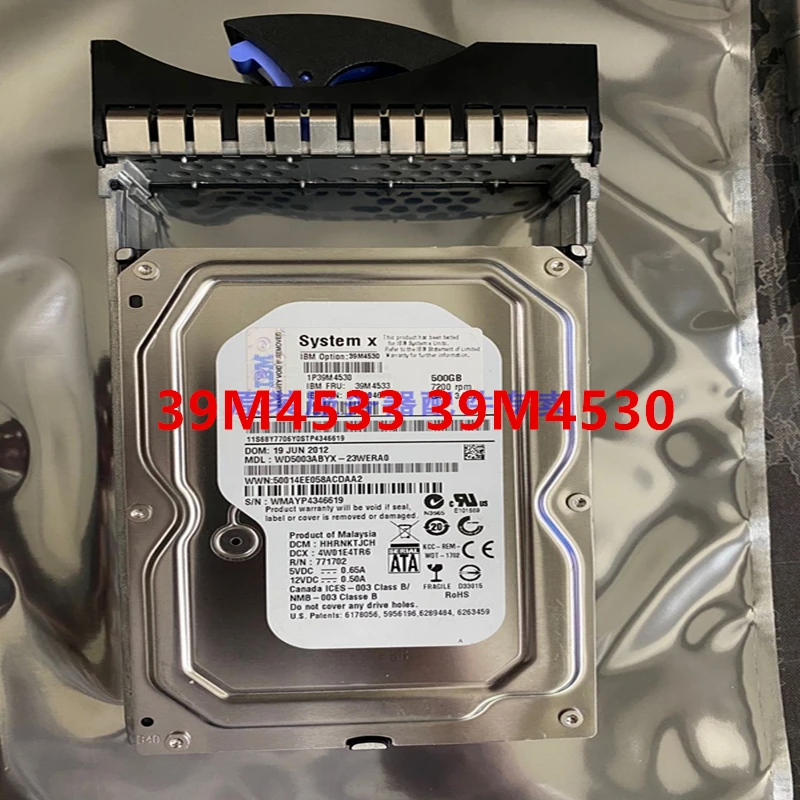 

Оригинальный Новый HDD для IBM 500GB 3,5 "SATA 6 ГБ/сек. 64MB 7200RPM для внутреннего HDD для сервера HDD для 39M4533 39M4530 42C0469